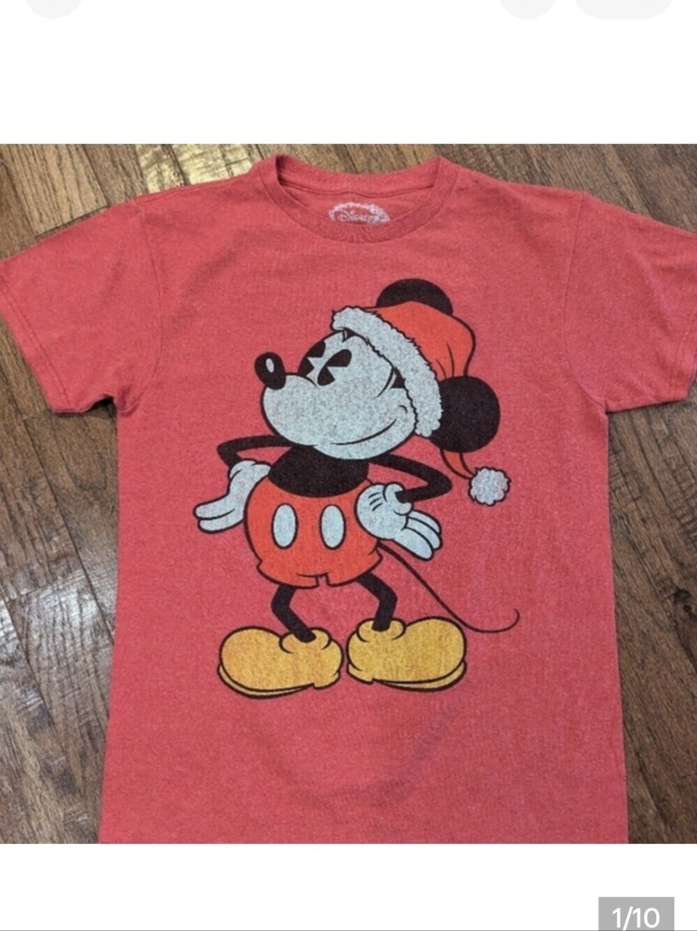 Disney Mickey Mouse Christmas Woman's Shirt Size S